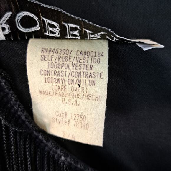 Iconic Vintage Black Fringe Flapper-style Dress Size 7/8 Roberta Short Sleeve - Picture 8 of 12